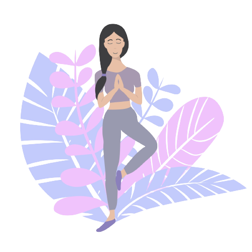 Women is doing Yoga